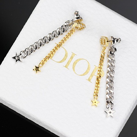 디올 dior 스타 체인 드롭 귀걸이