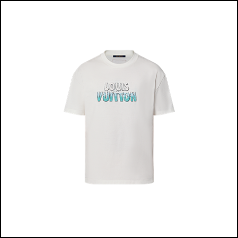 루이비통 엠브로이더드 비즈 코튼 티셔츠 1ABJMU（매장가 200만원）