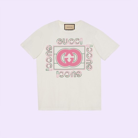 구찌 빈티지 로고 프린트 티셔츠（매장가 70만원）