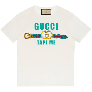 구찌 테이프 미 티셔츠（매장가 150만원）