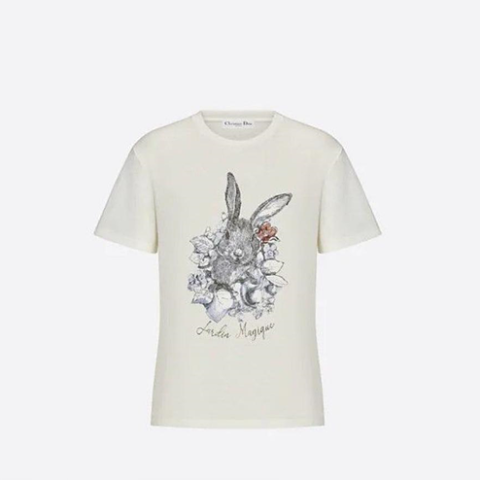 디올 여성 라운드넥 반팔 티셔츠 (매장가 250만원)