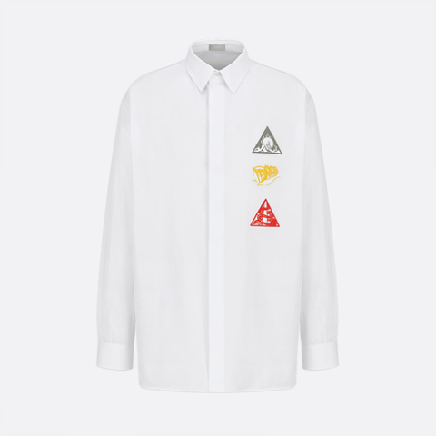 디올 우주 화이트 코튼 포플린 셔츠 (매장가 250만원)
