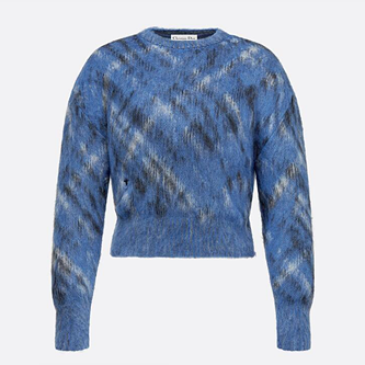 디올 Check'n'Dior 테크니컬 모헤어 알파카 니트 스웨터 (매장가 330만원)
