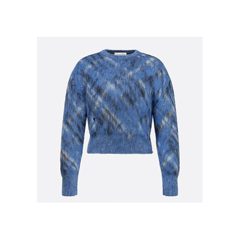 디올 Check'n'Dior 테크니컬 모헤어 알파카 니트 스웨터 (매장가 330만원)