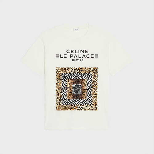 셀린느 LE PALACE 코튼 저지 루즈 반소매 티셔츠 (매장가 110만원)