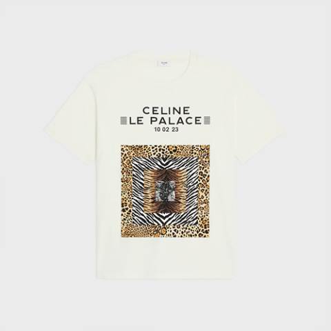 셀린느 LE PALACE 코튼 저지 루즈 반소매 티셔츠 (매장가 110만원)
