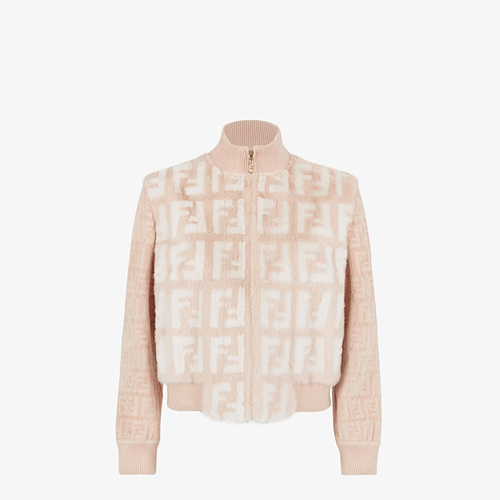 펜디 페일 핑크 밍크 보머 재킷 (매장가 270만원)