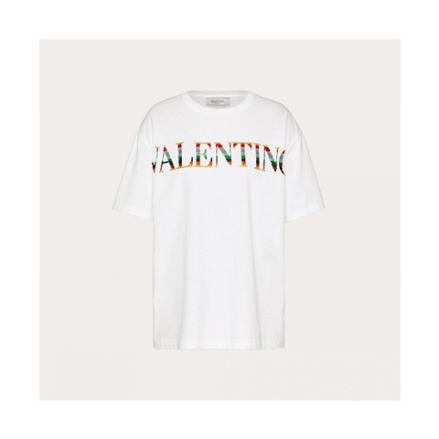 발렌티노 레인보우 로고 티셔츠 (매장가 200만원)