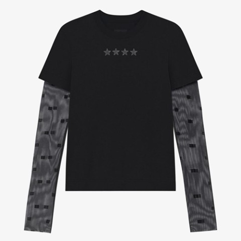 지방시 4G 튤 코튼 레이어드 스타일 티셔츠 (매장가 150만원)